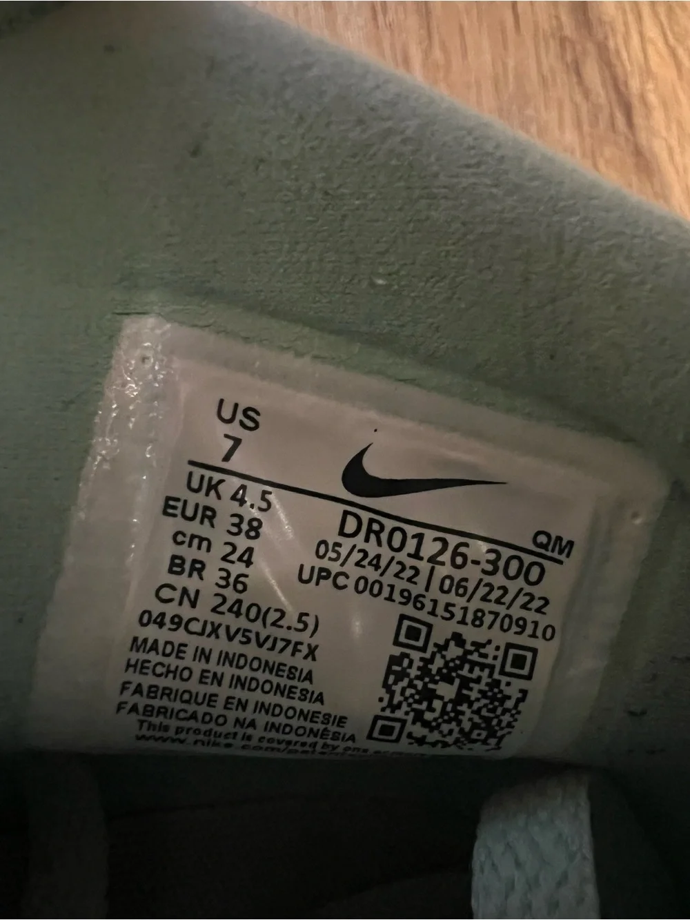 Nike Women's Mid-Top Suede Sneakers in Mint Green